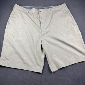 Ben Hogan Mens Performance Golf Shorts Beige Heathered Size 46 Flat Front Active